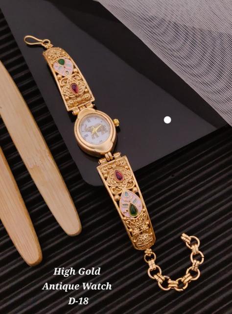 High gold antique watch D 18 Wholesale fashion jwellery in India